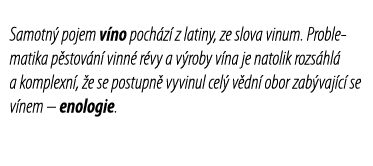 Samotn  pojem v no poch z  z latiny, ze slova vinum  Problematika p stov n  vinn  r vy a v roby v na je natolik rozs    