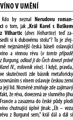 V no v um n  Kdo by neznal Nerudovu romanci o tom, jak  Kr l Karel s Bu kem z Vilhartic (dnes Velhartice) te  zasedli   
