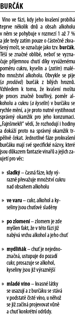 Bur  k V no ve f zi, kdy jeho kva en  prob h  teprve n kolik dn  a obsah alkoholu v n m se pohybuje v rozmez  1 a  7    