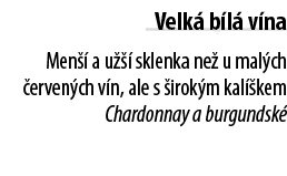 Velk  b l  v na Men   a u    sklenka ne  u mal ch  erven ch v n, ale s  irok m kal  kem Chardonnay a burgundsk  