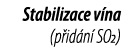 Stabilizace v na (p id n  SO2)