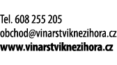  Tel  608 255 205 obchod vinarstviknezihora cz www vinarstviknezihora cz 