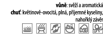 v n : sv    a aromatick  chu : kv tinov -ovocit , pln , p  jemn  kyseliny, naho kl  z v r    