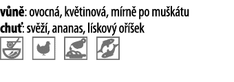 v n : ovocn , kv tinov , m rn  po mu k tu chu : sv   , ananas, l skov  o   ek   