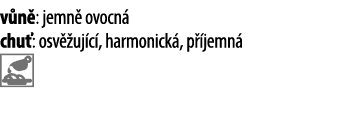 v n : jemn  ovocn  chu : osv  uj c , harmonick , p  jemn  