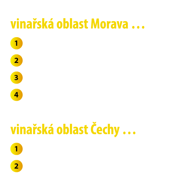 vina sk  oblast Morava    mikulovsk  podoblast  78  slov ck  podoblast  104   velkopavlovick  podoblast  136  znojems   