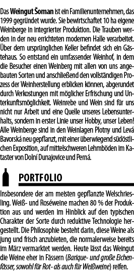 Das Weingut  oman ist ein Familienunternehmen, das 1999 gegr ndet wurde  Sie bewirtschaftet 10 ha eigene Weinberge in   
