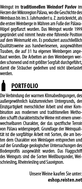 Weingut im traditionellen Weindorf Pavlov im Herzen der Mikroregion P lava, wo die Geschichte des Weinbaus bis ins 3    