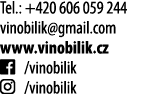 Tel : +420 606 059 244 vinobilik gmail com www vinobilik cz   vinobilik   vinobilik