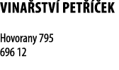 Vina stv  Pet   ek  Hovorany 795 696 12 
