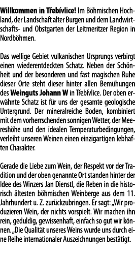 Willkommen in T eb vlice  Im B hmischen Hochland, der Landschaft alter Burgen und dem Landwirtschafts- und Obstgarten   