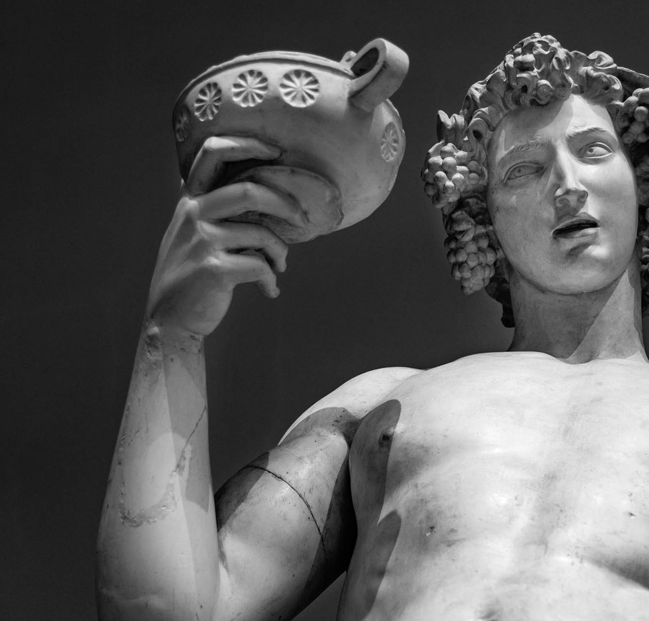 Dionysus Bacchus Wine statue portrait 