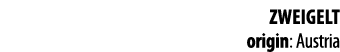 ZWEIGELT origin: Austria 