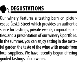  DEGUSTATIONS Our winery features a tasting barn on picturesque  esk  Street which provides an authentic space for ta   