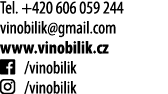 Tel  +420 606 059 244 vinobilik gmail com www vinobilik cz   vinobilik   vinobilik