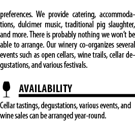 preferences  We provide catering, accommodations, dulcimer music, traditional pig slaughter, and more  There is proba   