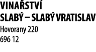 VINA STV  Slab    Slab  Vratislav Hovorany 220 696 12 